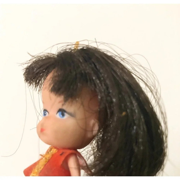 Vtg 1970s Wee Wuvables Necklace Doll Liddle Kiddles Clone Missing Chain - Picture 7 of 11